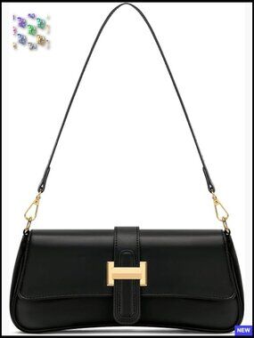 Vintage Retro Hobo Shoulder Bag Elegant Minimal Chic Small Handbag Purse